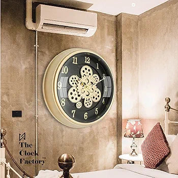 Moving Gears Wall Clock