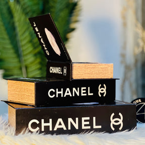 Premium Quality Chanel Book Decor ( Set of 3 )