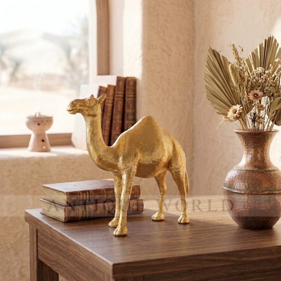 Luxury Gilded Camel Decor