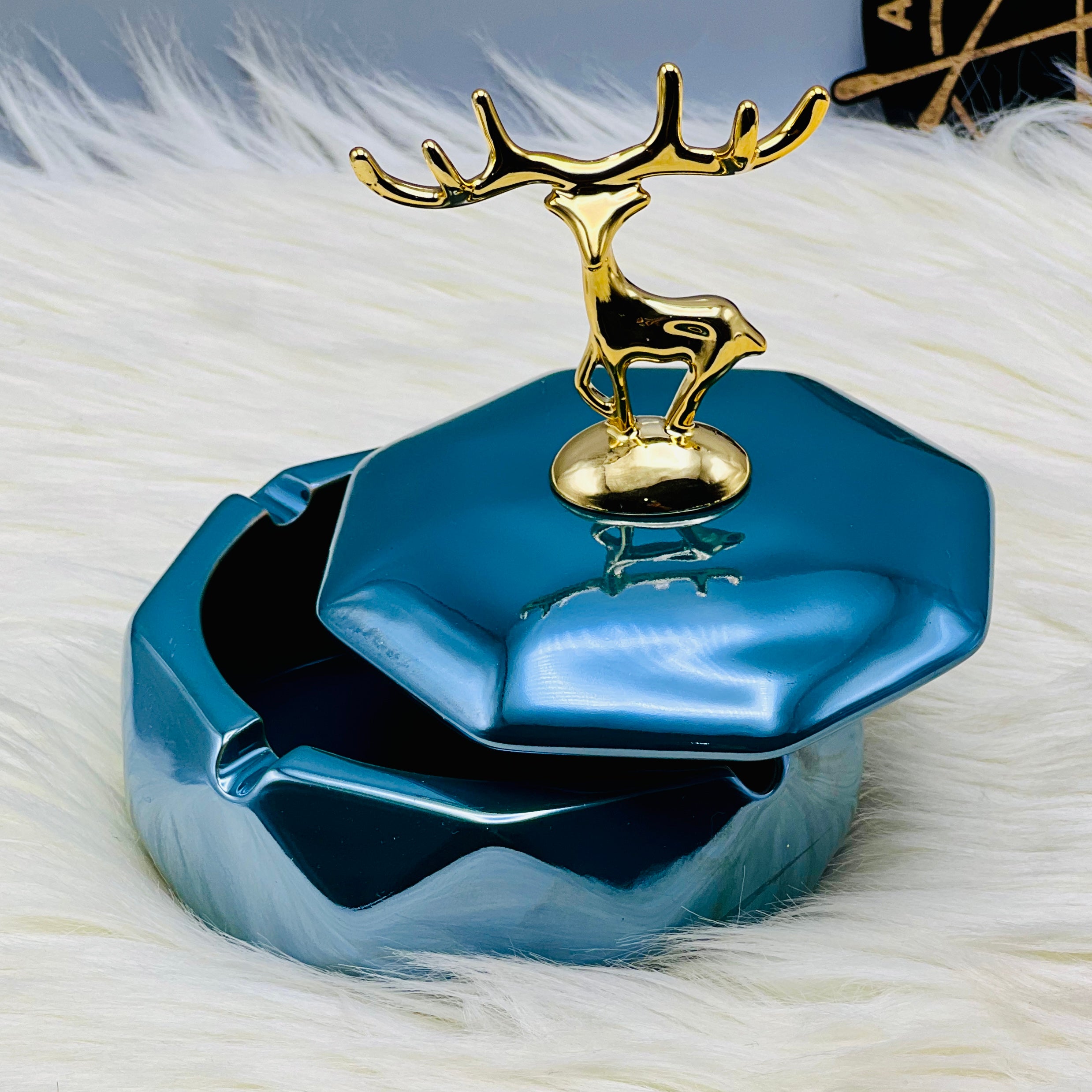 Deer Bedside Ceramic Ashtray