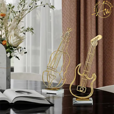 1 Pc Guitar Statue Musical Instrument