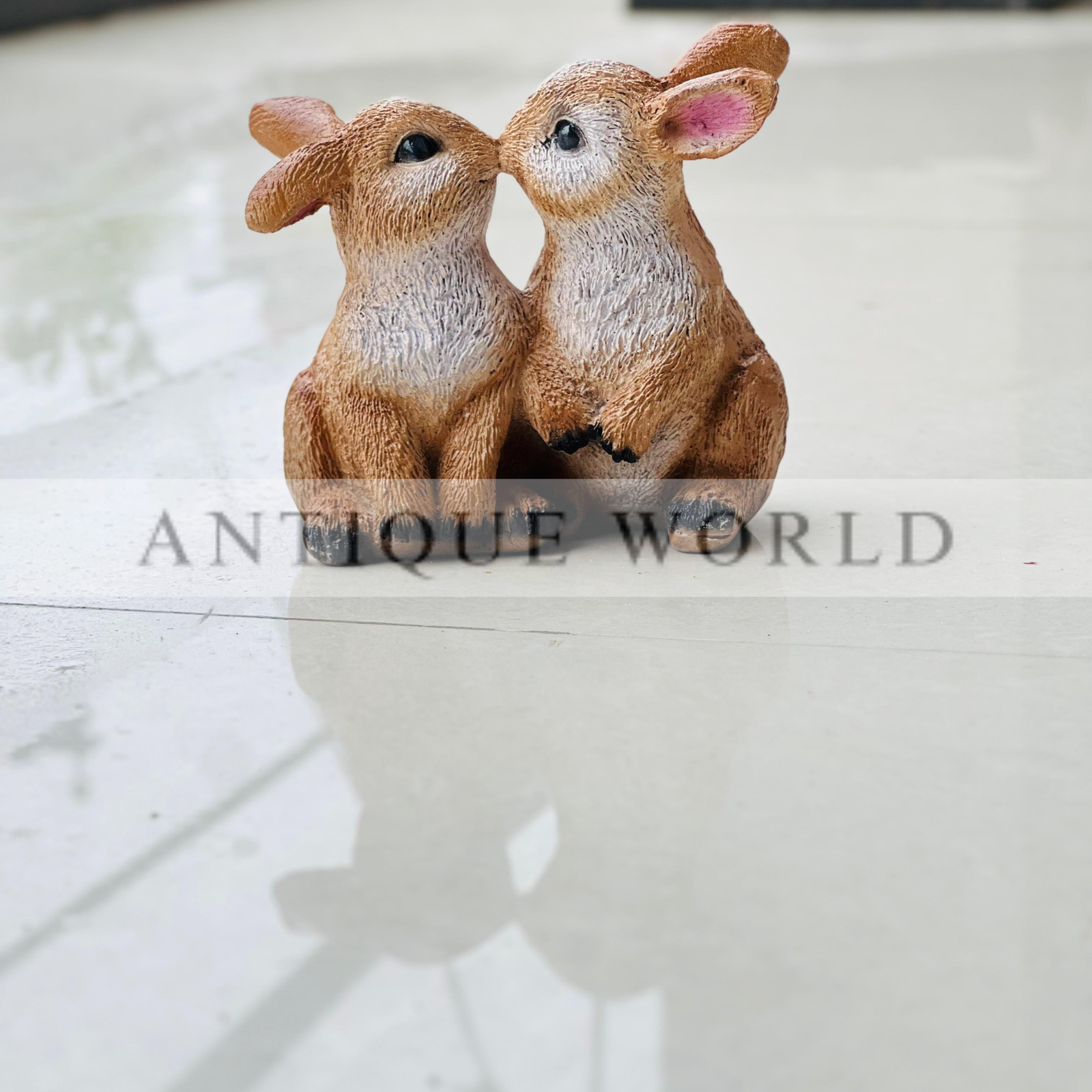 Loving Duo Bunny Figurine