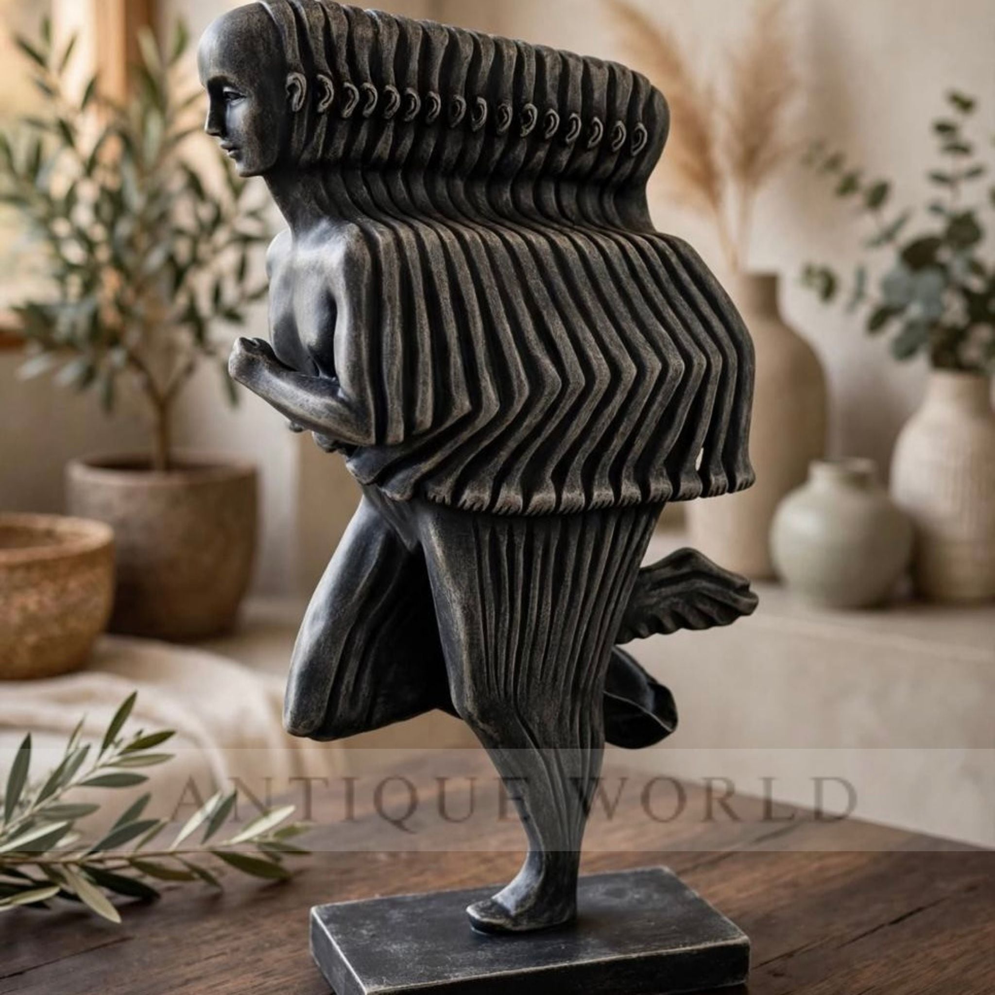 Luxury Abstract Rippling Human Sculpture