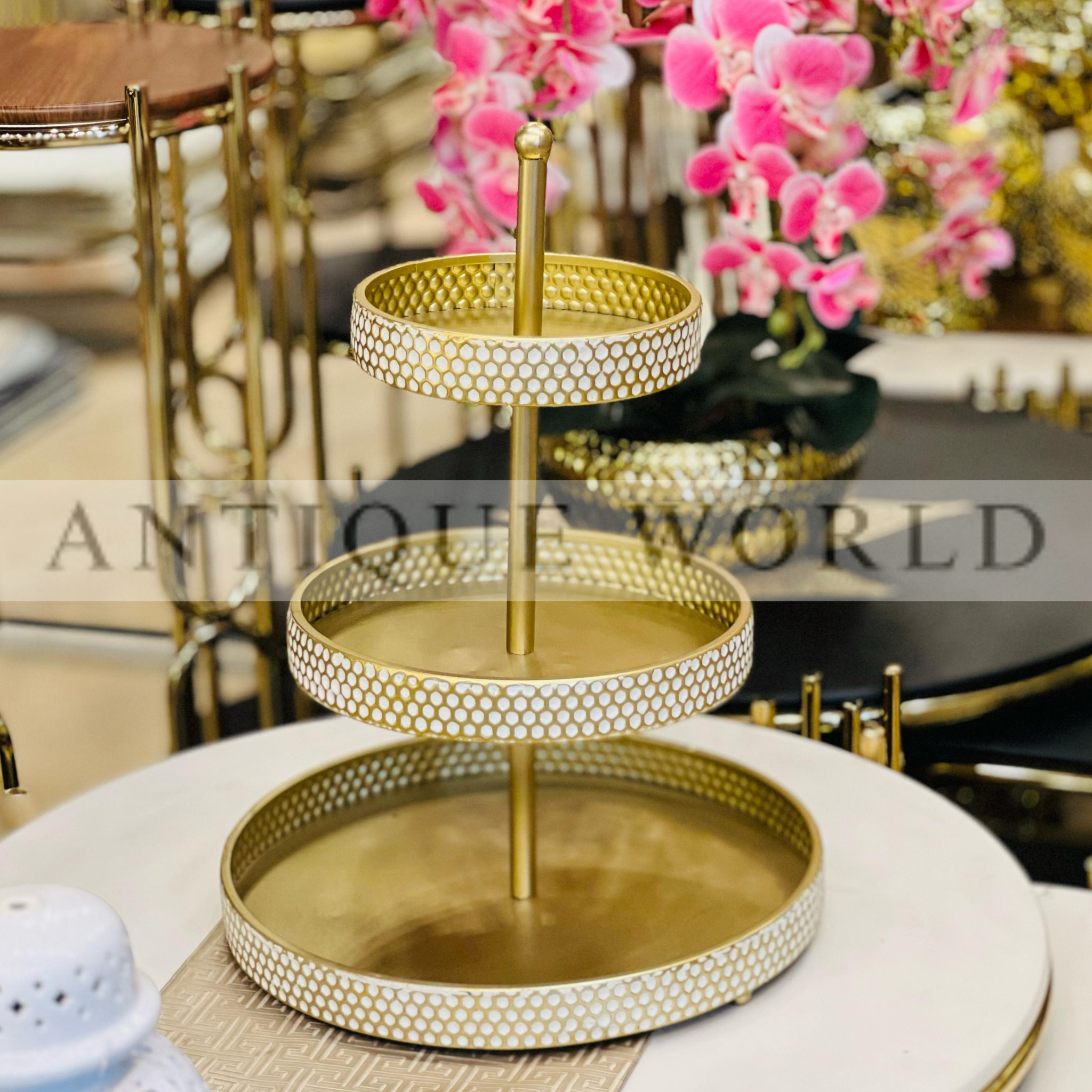Tiered Metal Serving Stand