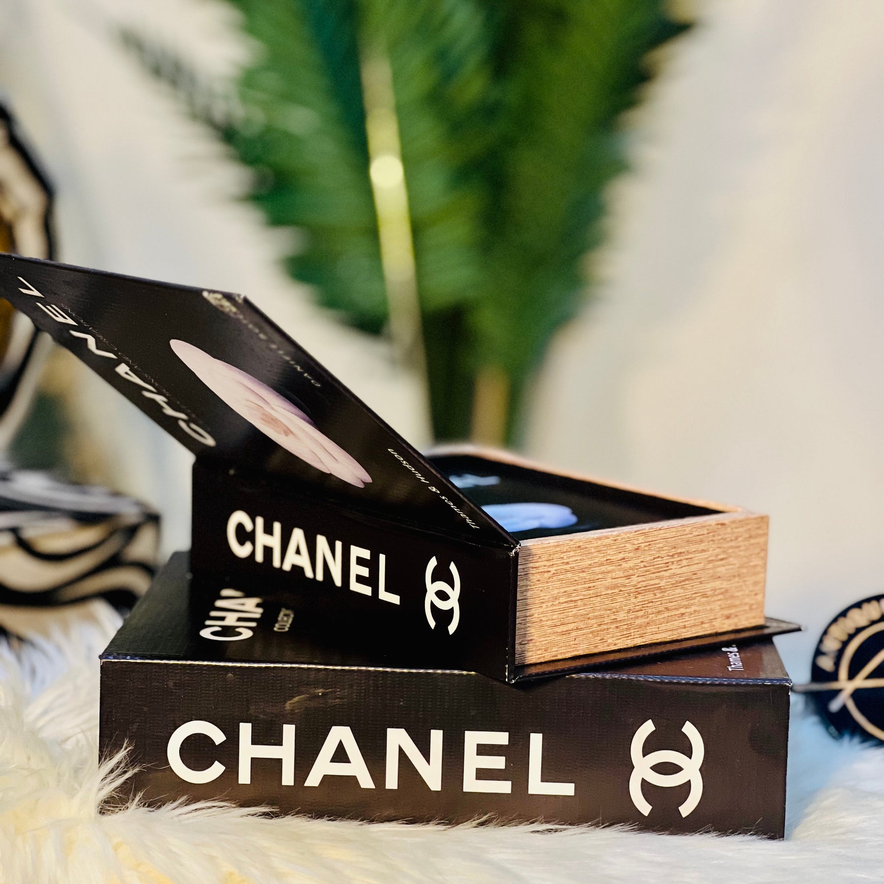 Premium Quality Chanel Book Decor ( Set of 3 )