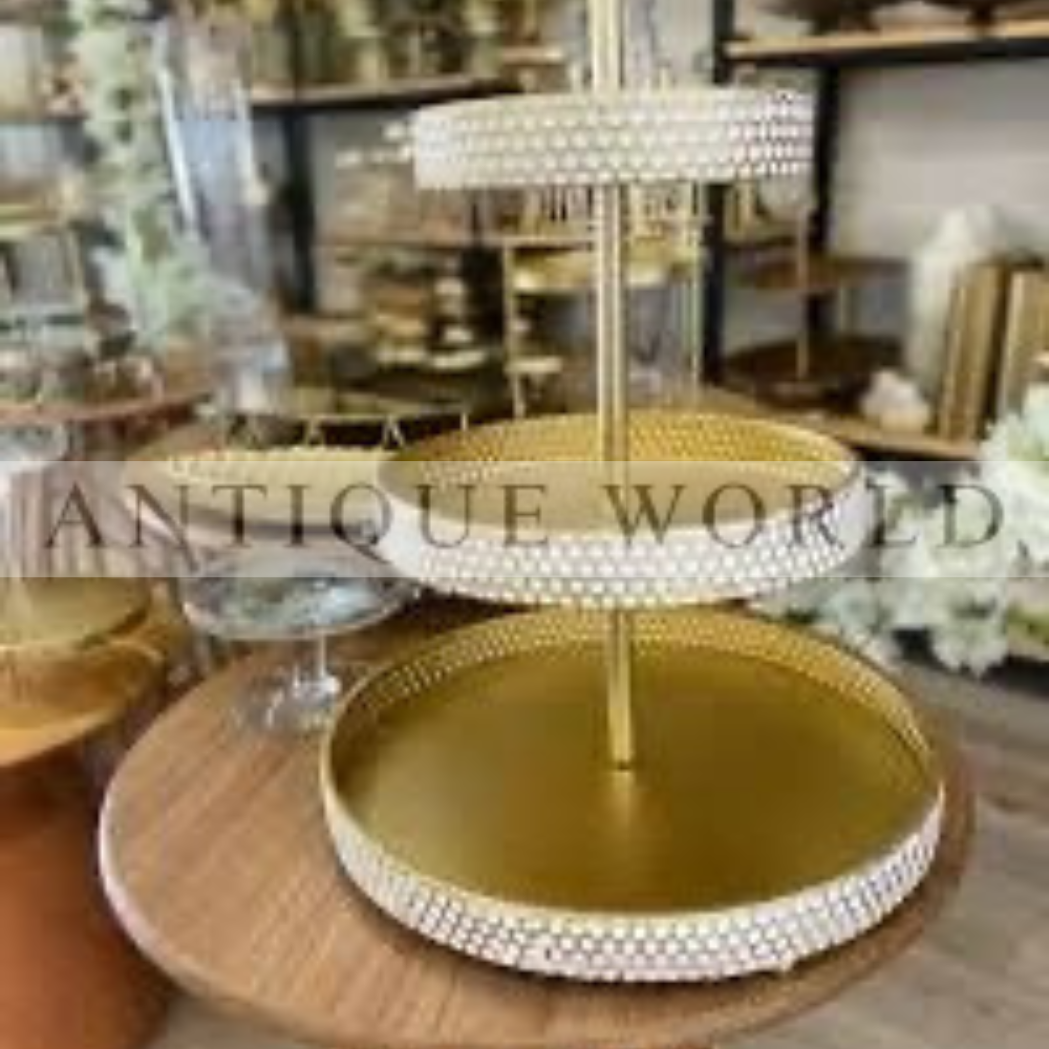 Tiered Metal Serving Stand