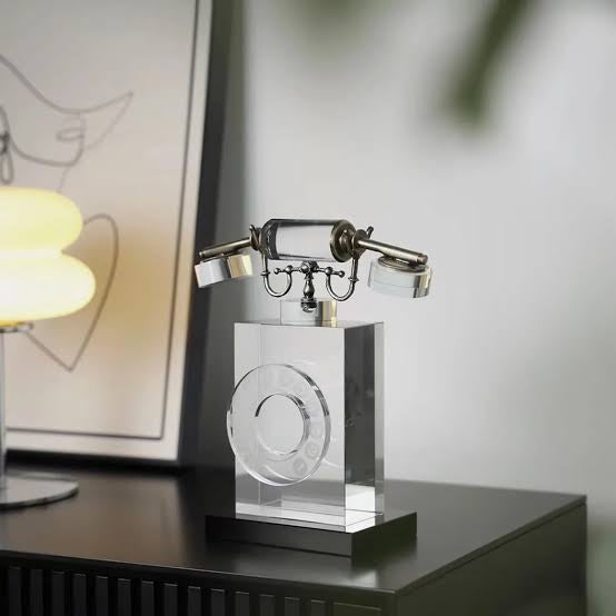 Vintage Style Simulation  Telephone Sculpture