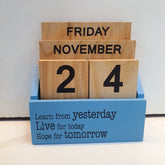 LifeWisdom Wooden Calendar