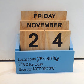 LifeWisdom Wooden Calendar