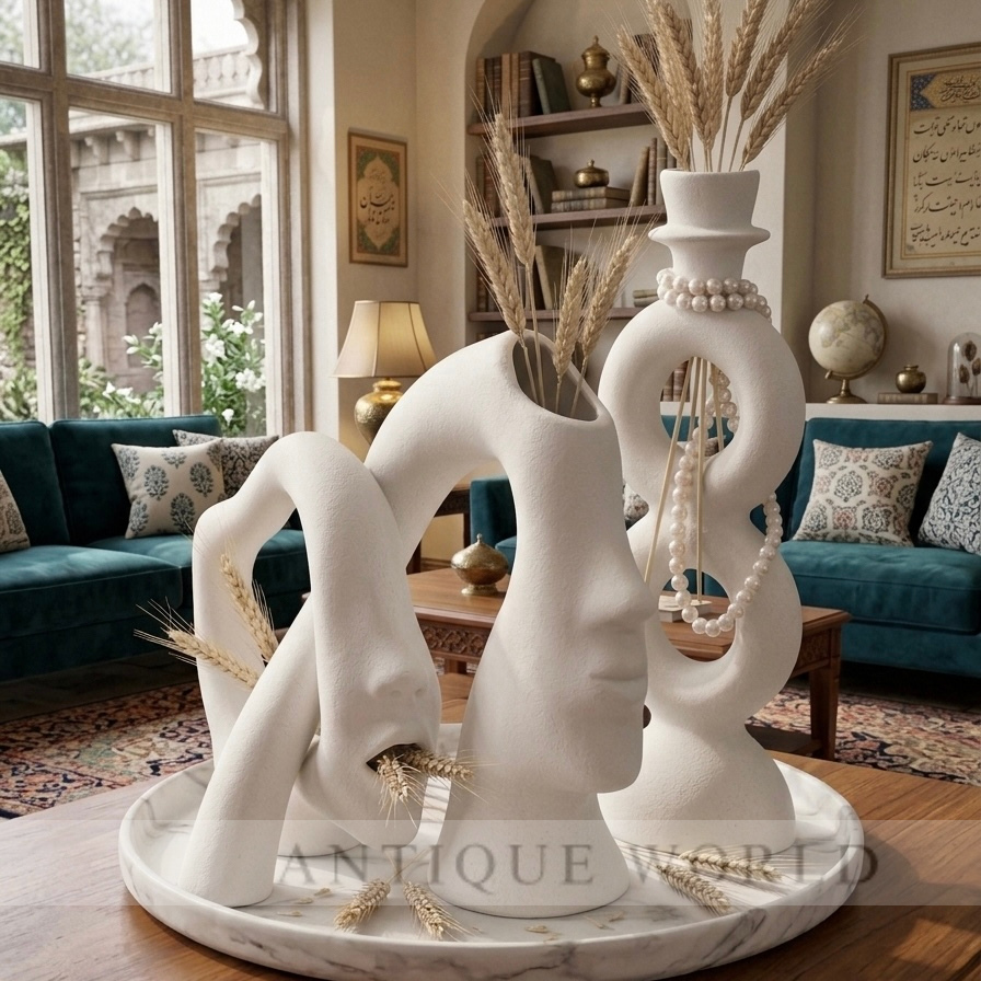 Abstract Harmony Sculptural Vase Set”3Pc