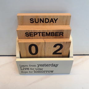 LifeWisdom Wooden Calendar