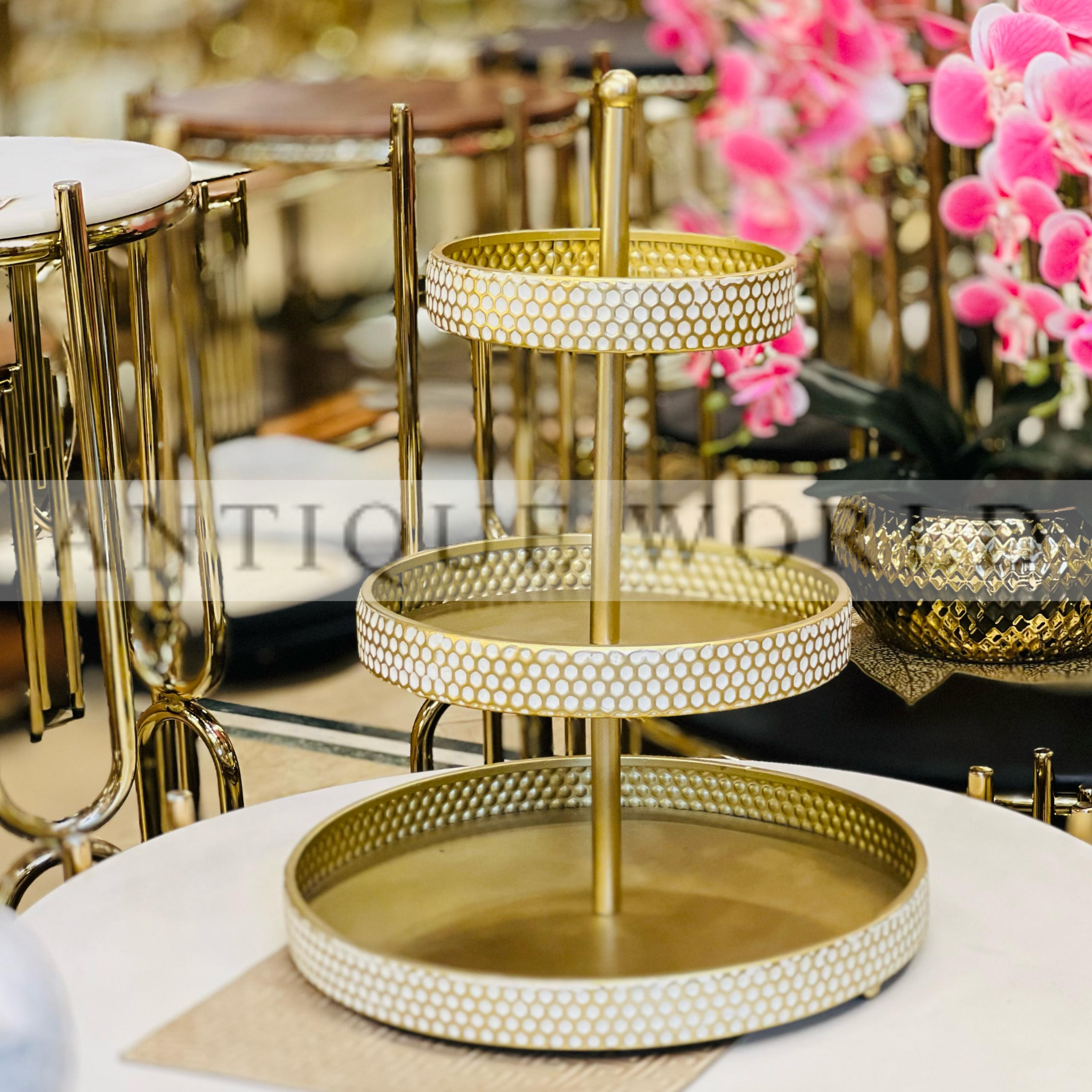 Tiered Metal Serving Stand