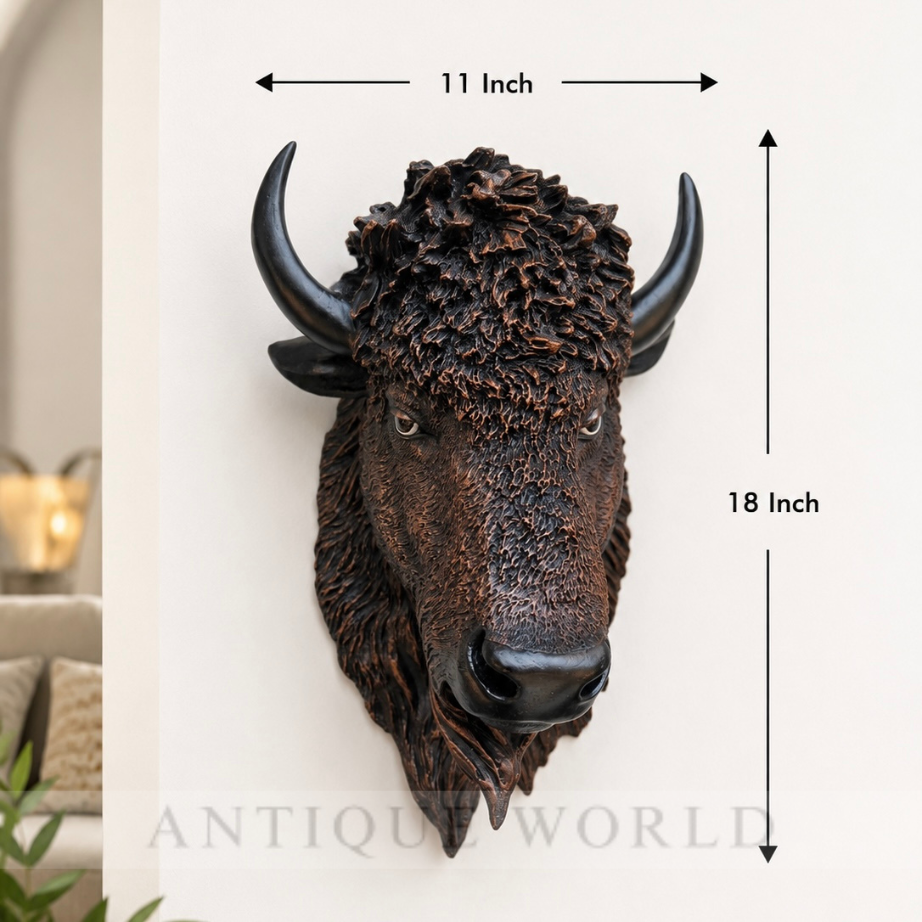 Faux Bull Wall Mount