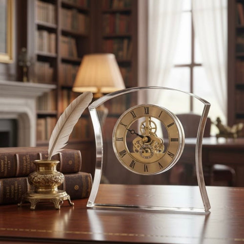 Executive Crystal Transparency Clock
