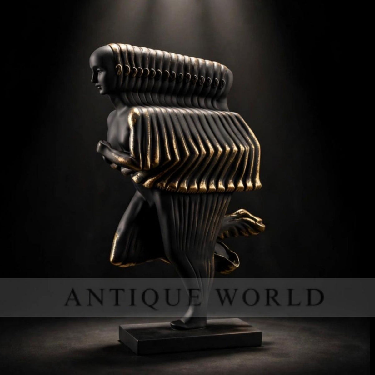 Luxury Abstract Rippling Human Sculpture