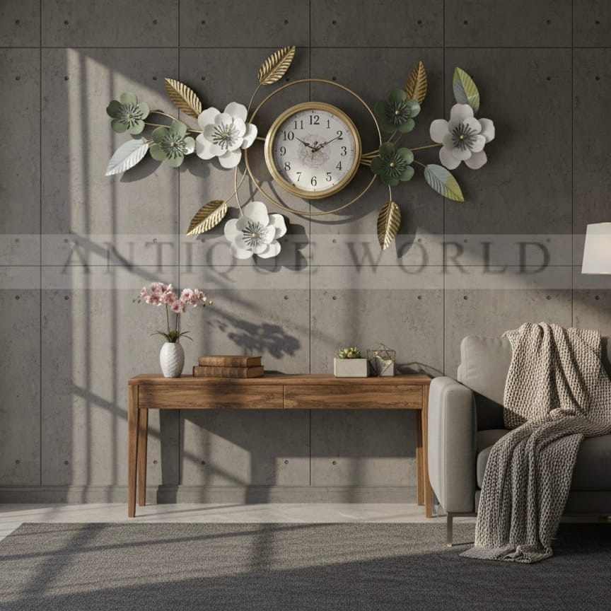 Oversized Steampunk Industrial Gear Wall Clock