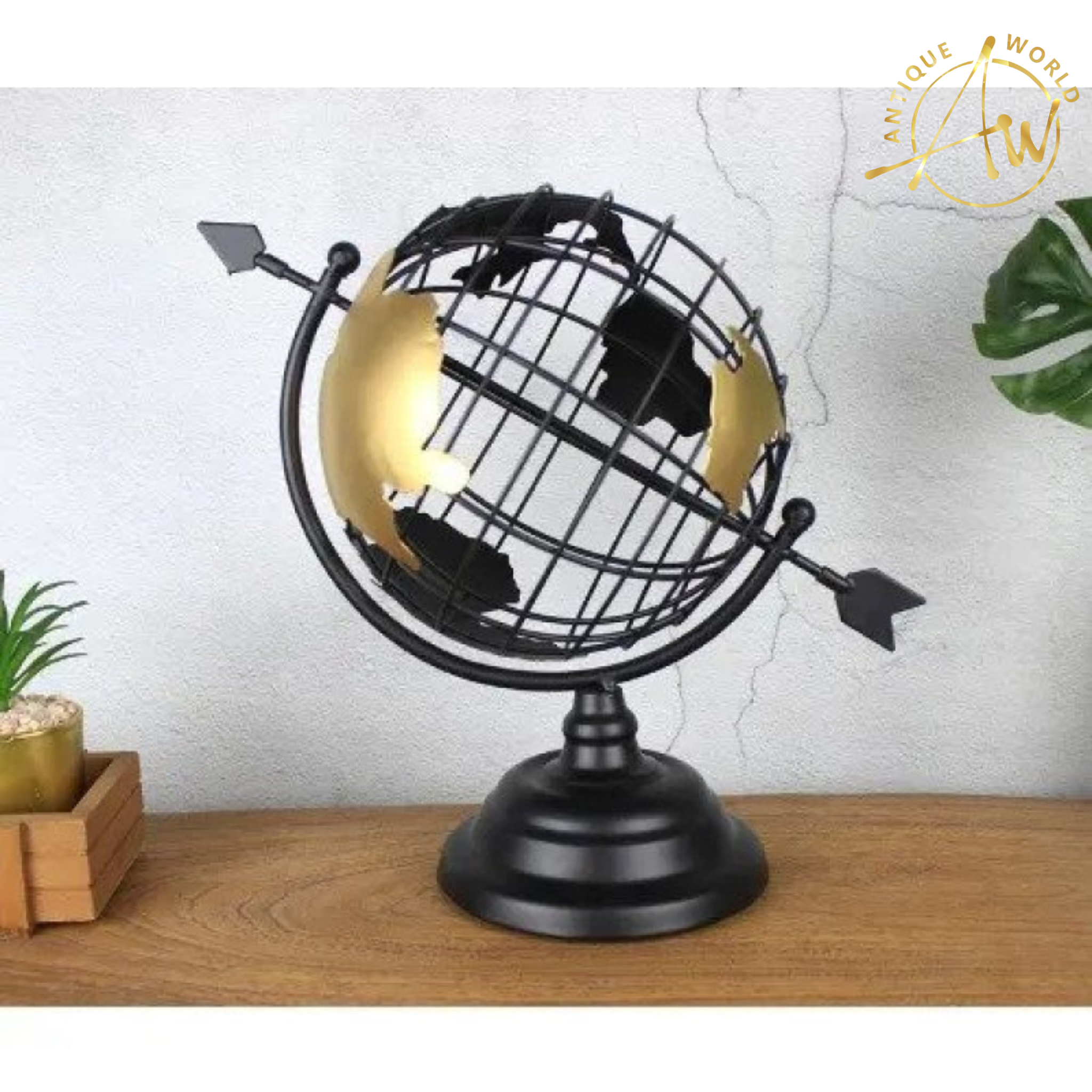 Metal Map Decoration