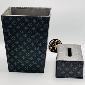 Louis Vuitton Monogram Square Basket and Tissue Box Set