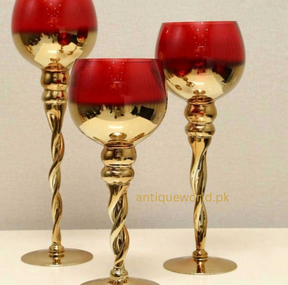 Crystal Candlestick (Set of 3)