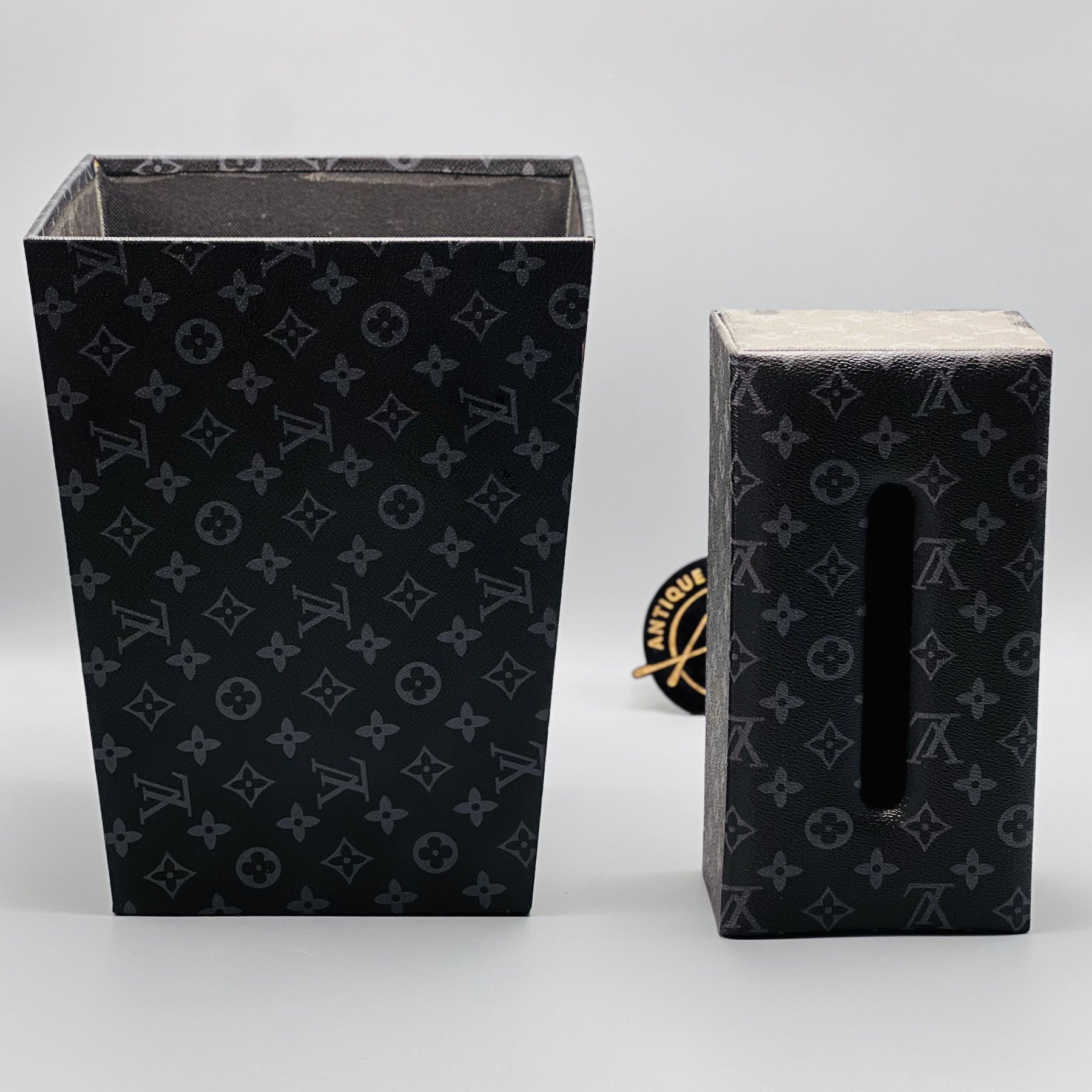 Louis Vuitton Monogram Square Basket and Tissue Box Set