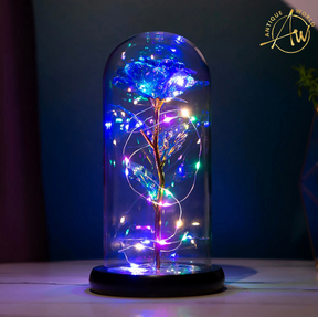 Artificial Fairy LED Dome Rose Decor