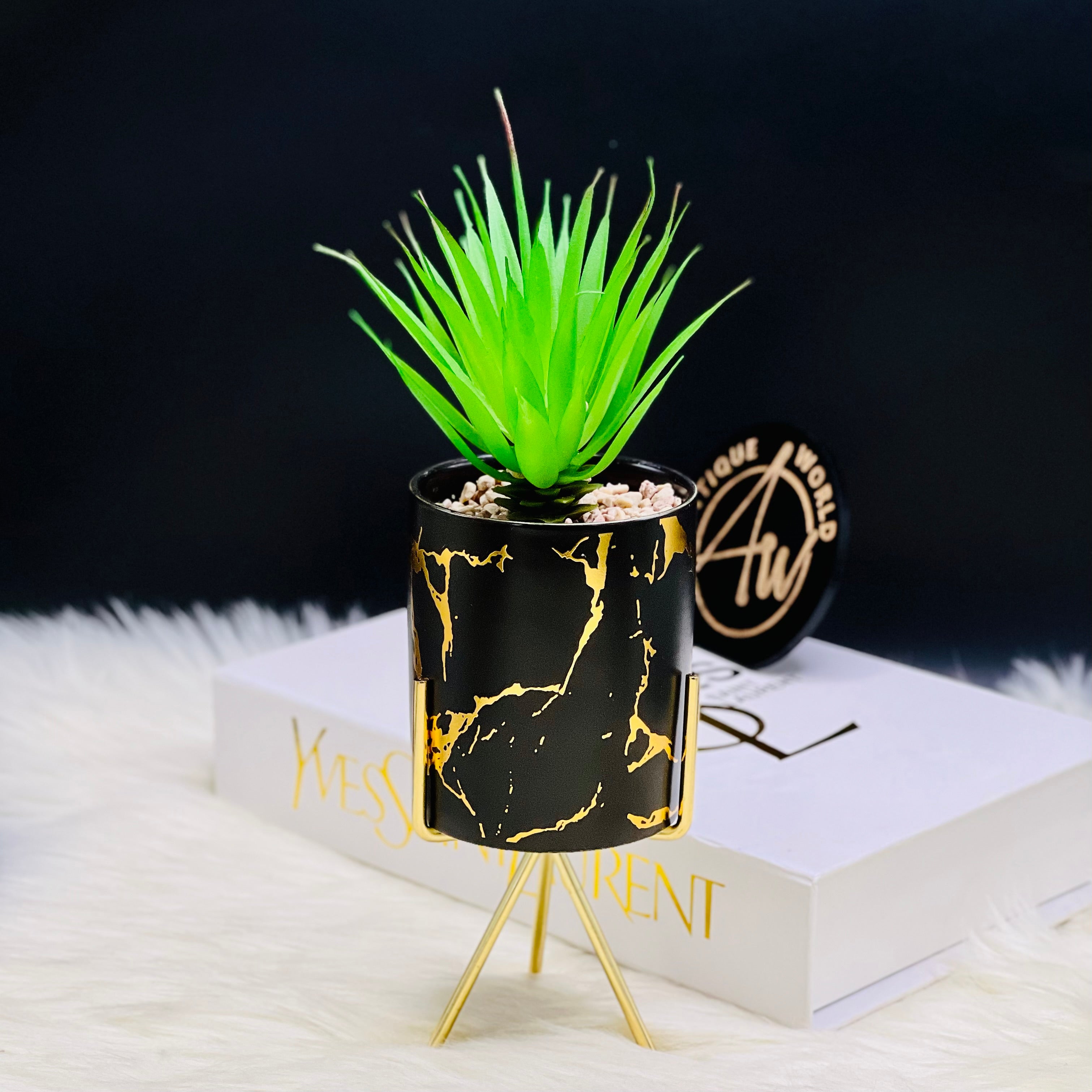 Planter With Perched Terracotta Pot