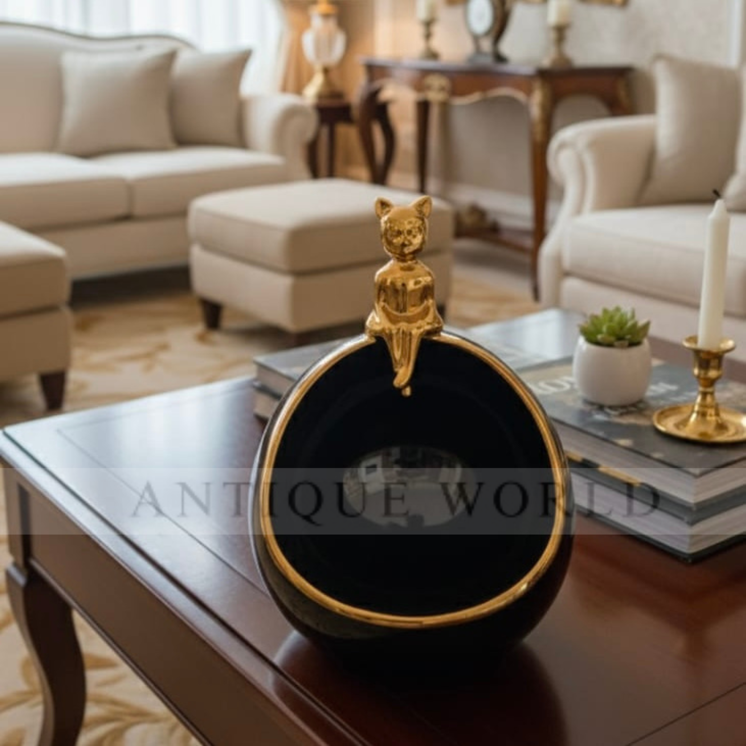 Golden Muse Ceramic Bowl