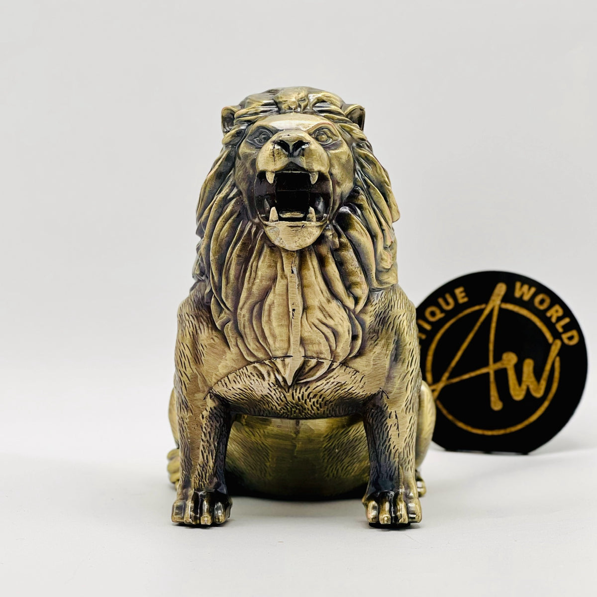 Idol Of Brass King Lion Ash Tray