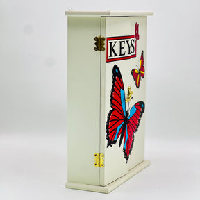 Butterfly Design Wooden Key Holder