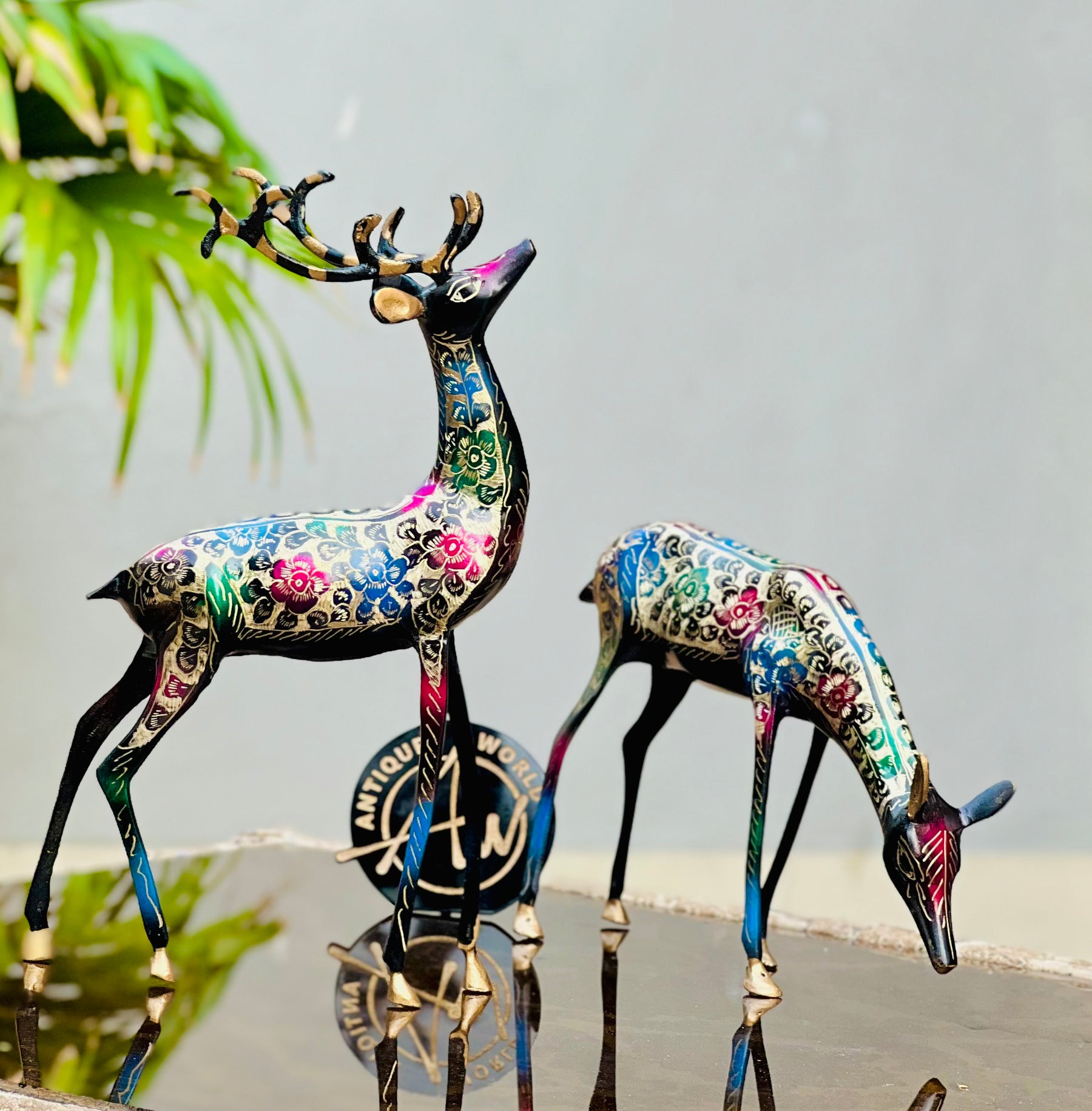 Brass Deer ( Set of 2 )