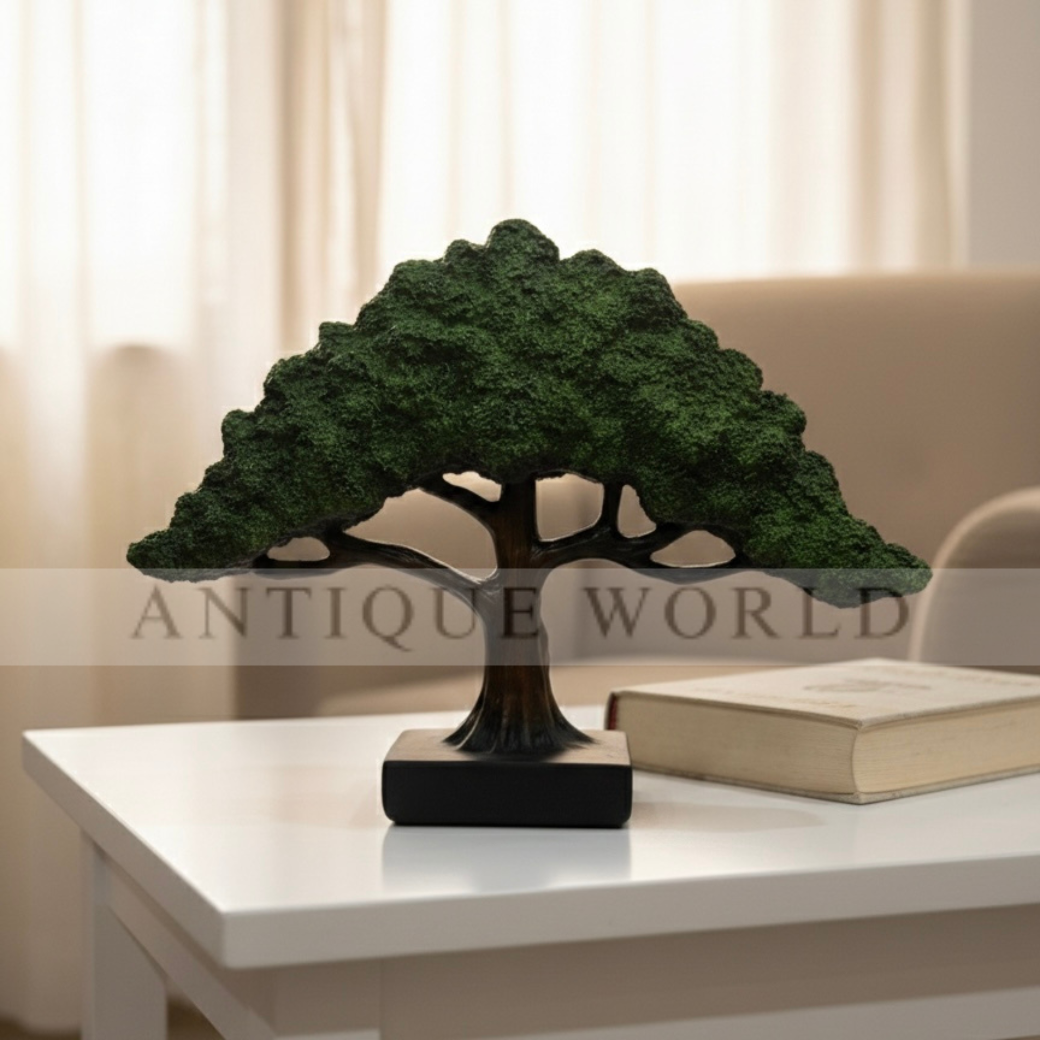 Serene Bonsai Tree Table Sculpture
