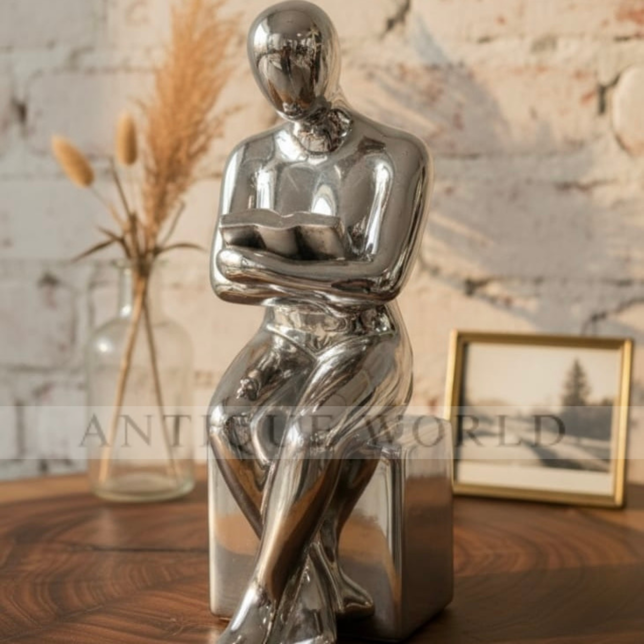 Silver Book Lover's Decor