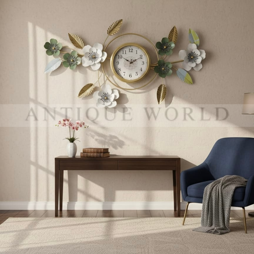 Oversized Steampunk Industrial Gear Wall Clock