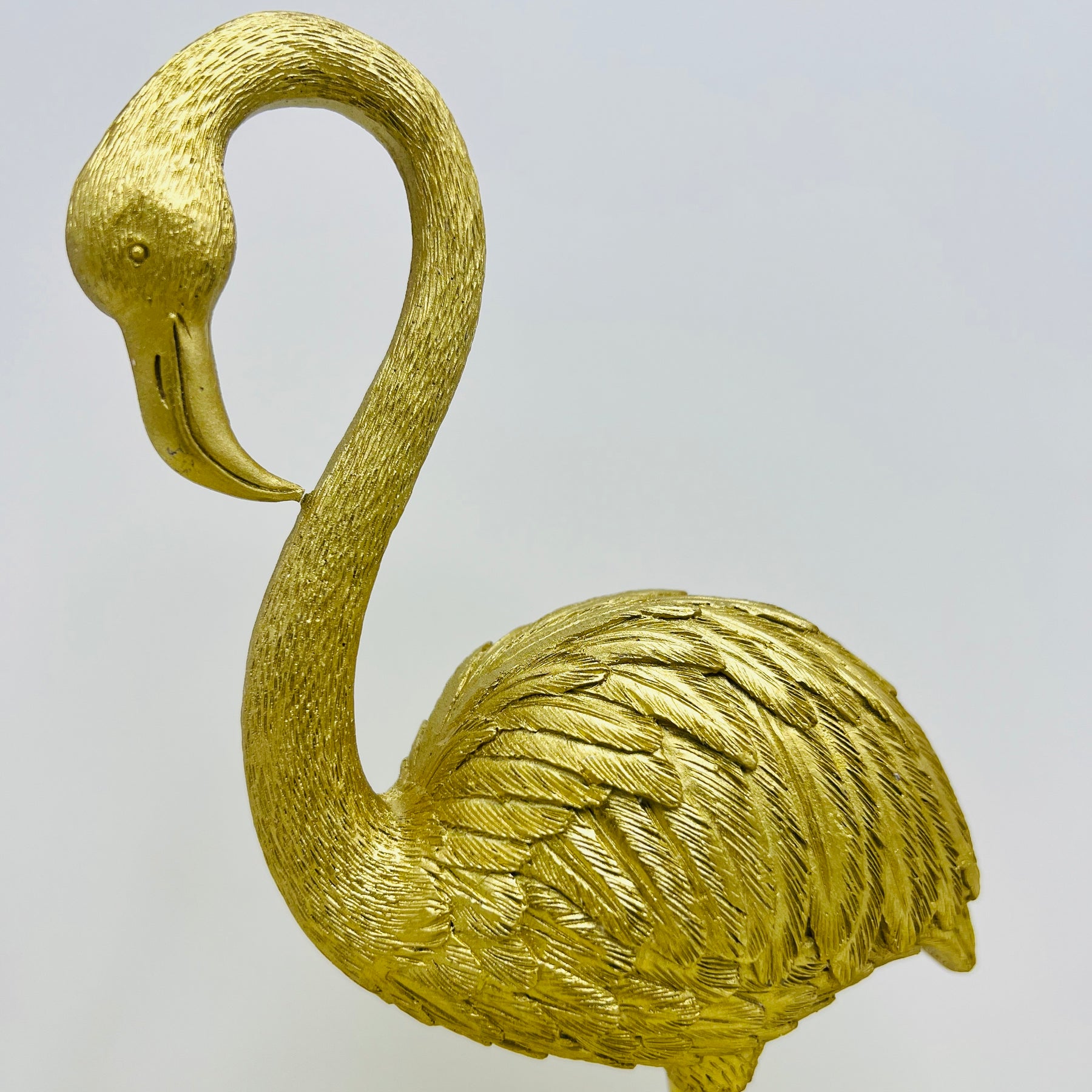 Golden Flamingo Statue 1 Pc