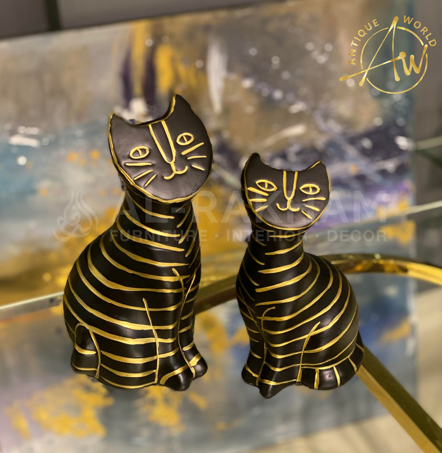 Egyptian Cats ( Pair Of 2)