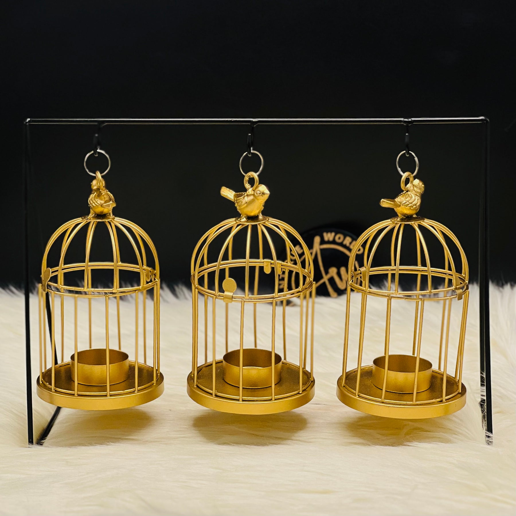 Birds Cage Carrior Candle Holder