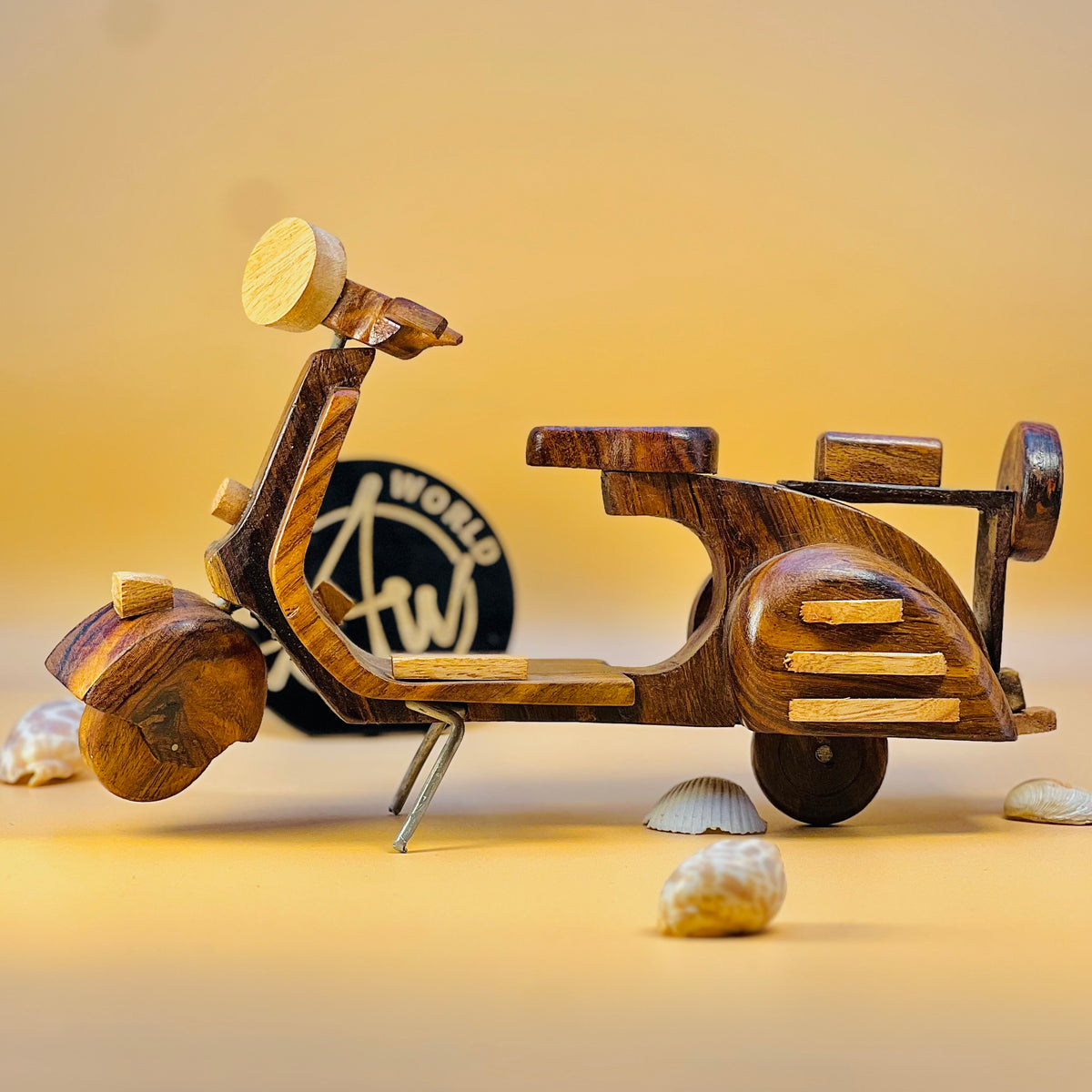 Elegant Wooden Decorative Bike for Table