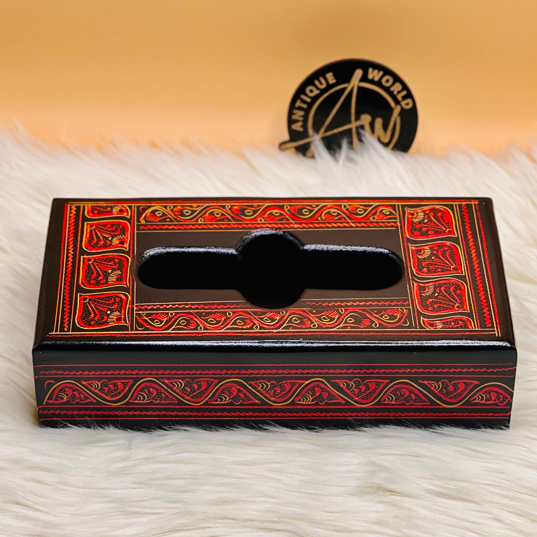Laquer Art Tissue Box