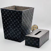 Louis Vuitton Monogram Square Basket and Tissue Box Set