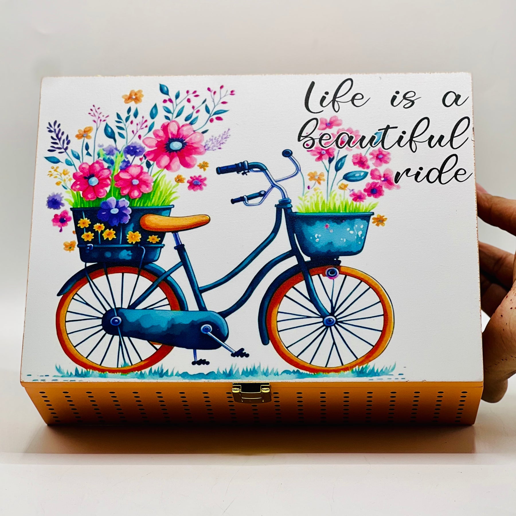 Bicycle Style Mirror Jewellery Box