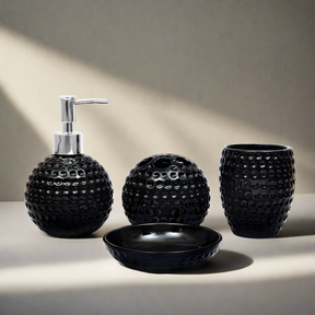 Dots Carved Bathroom Accessories Set