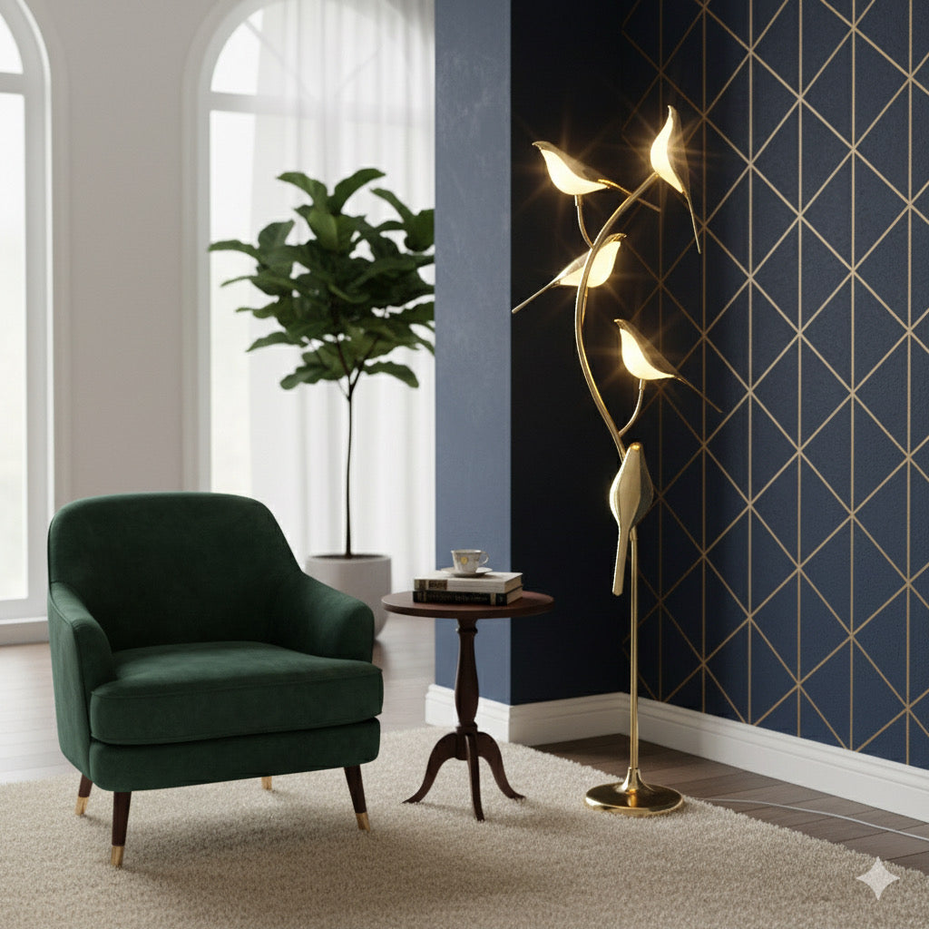 LED Dove Floor Lamp