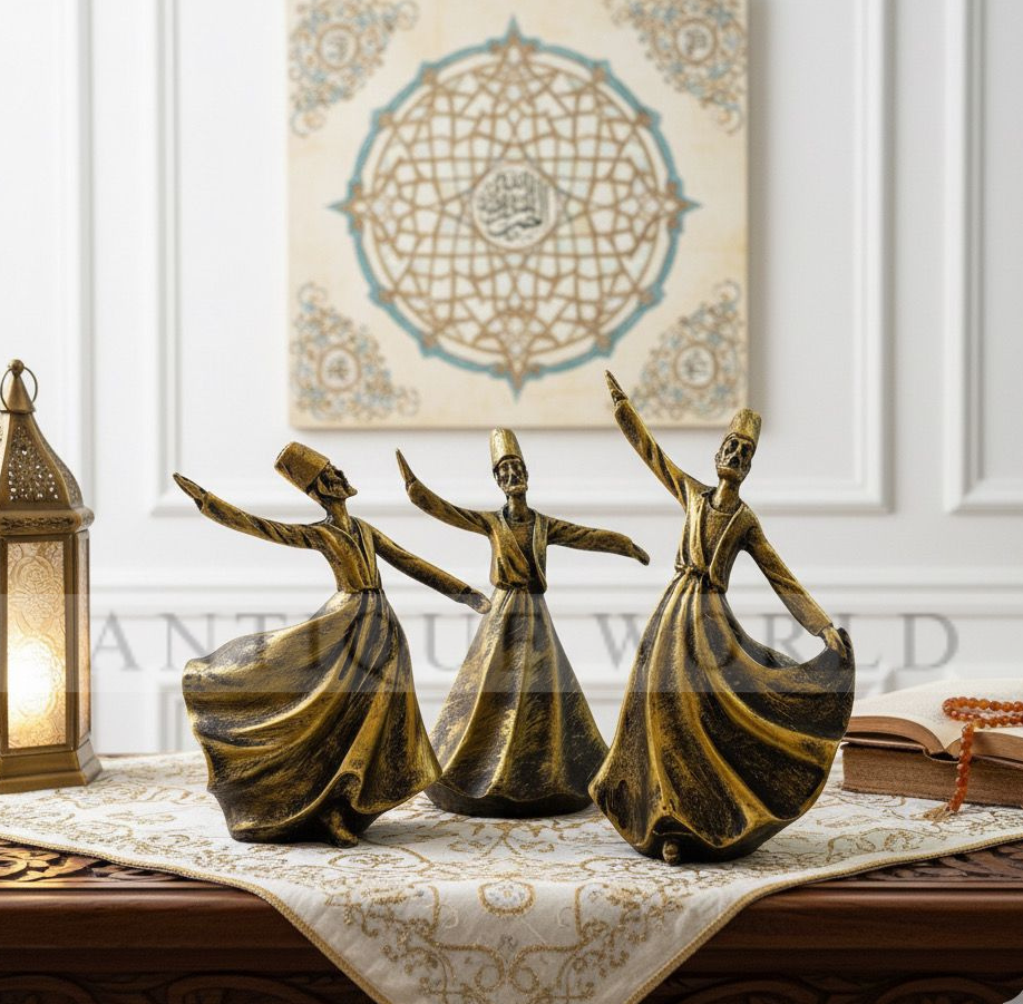 Classical Dervish  Art Sculpture( Set of 3)