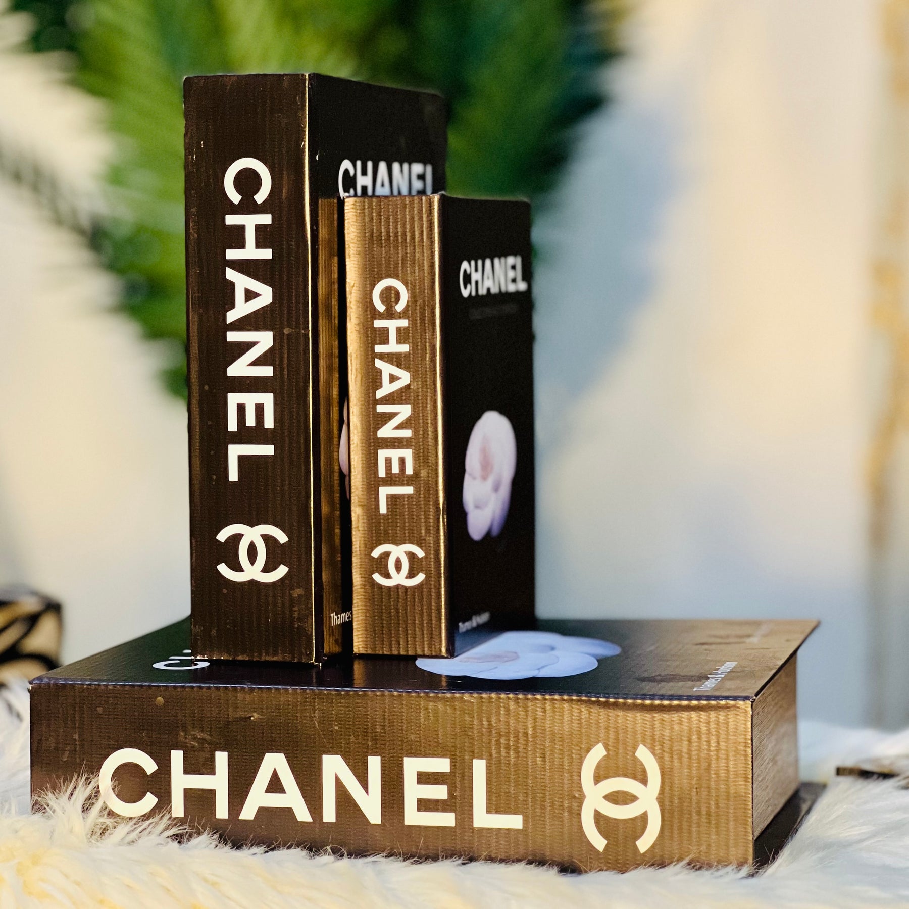 Premium Quality Chanel Book Decor ( Set of 3 )