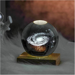 Glowing Crystal Universe Ball Ornaments 3D Crystal Ball With LED Lights