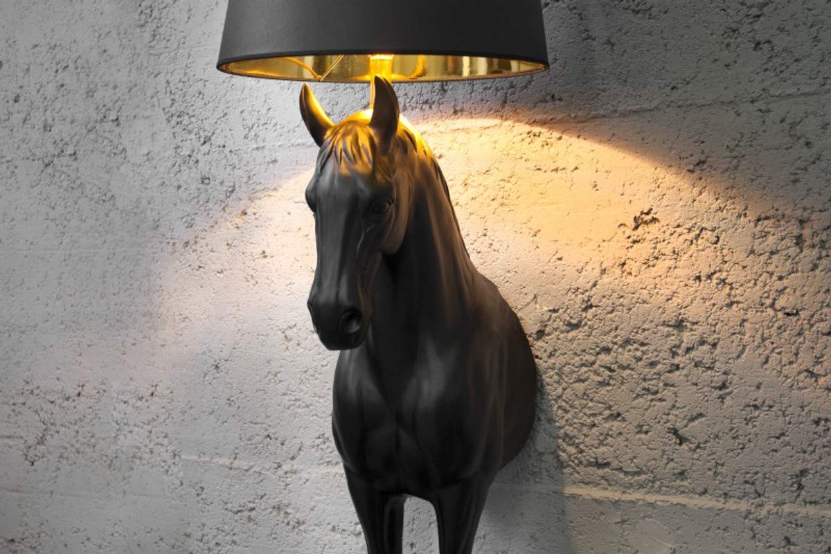 Resin Horse Statue Floor Lamp