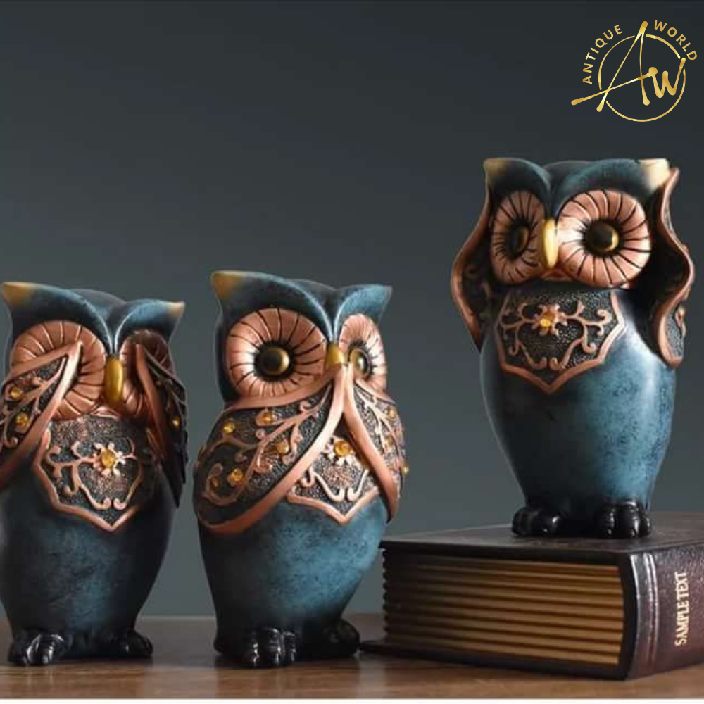 Cabinet Crafts Creative Owl Ornament (Set Of 3)