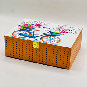 Bicycle Style Mirror Jewellery Box