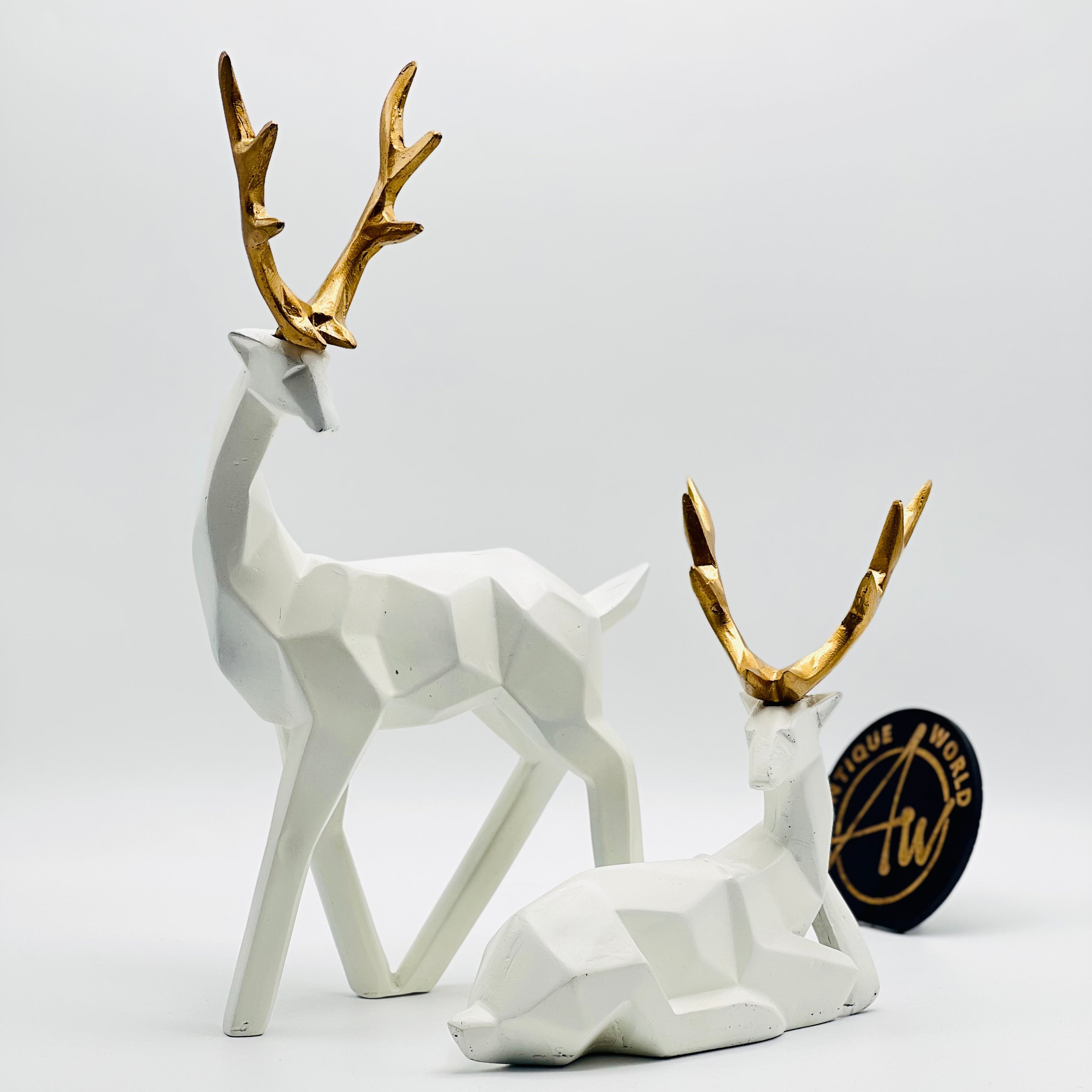 Twin Obsidian Rein Deer( Pair )