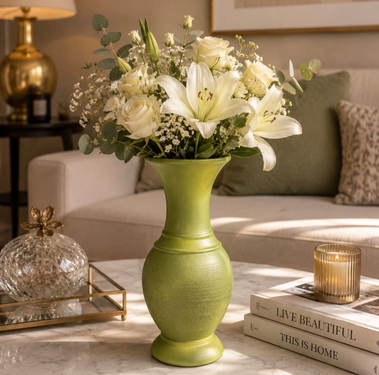 Artistic Conical Shaped Floral Vase